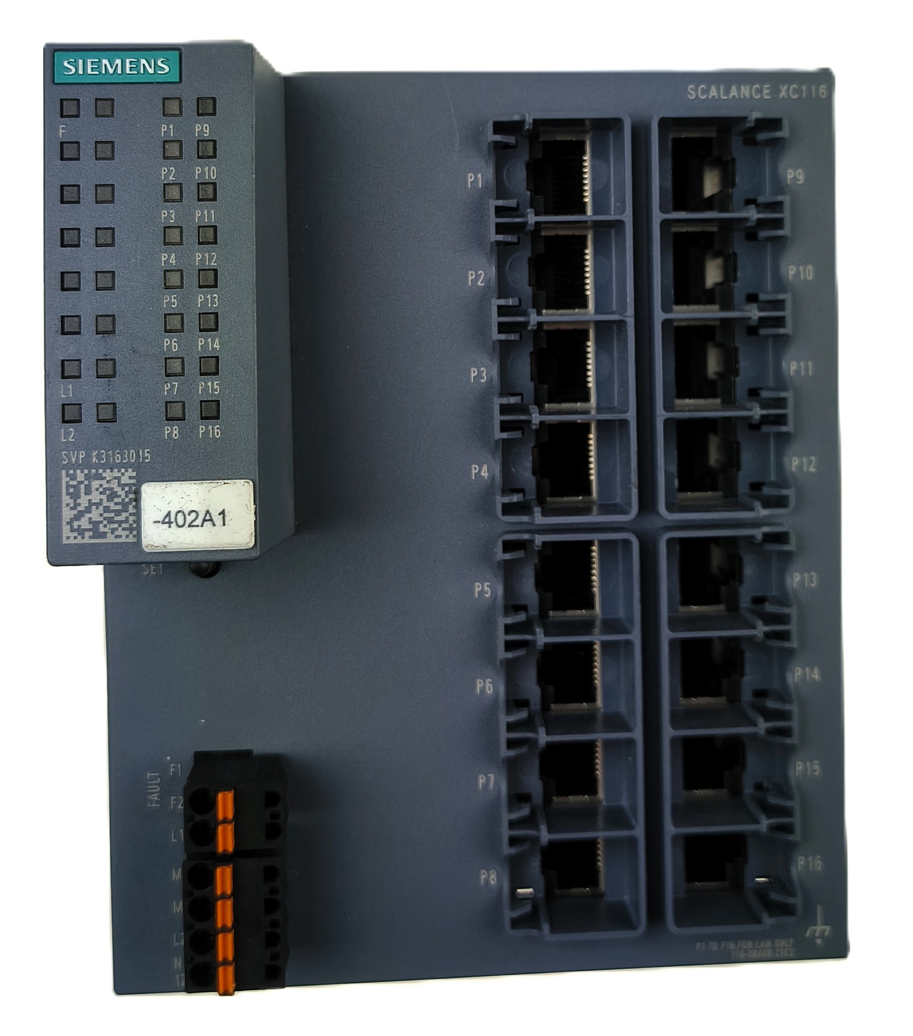 Siemens 6GK5116-0BA00-2AC2 SCALANCE XC116 Unmanaged Industrial Ethernet Switch — E/S remota y comunicación