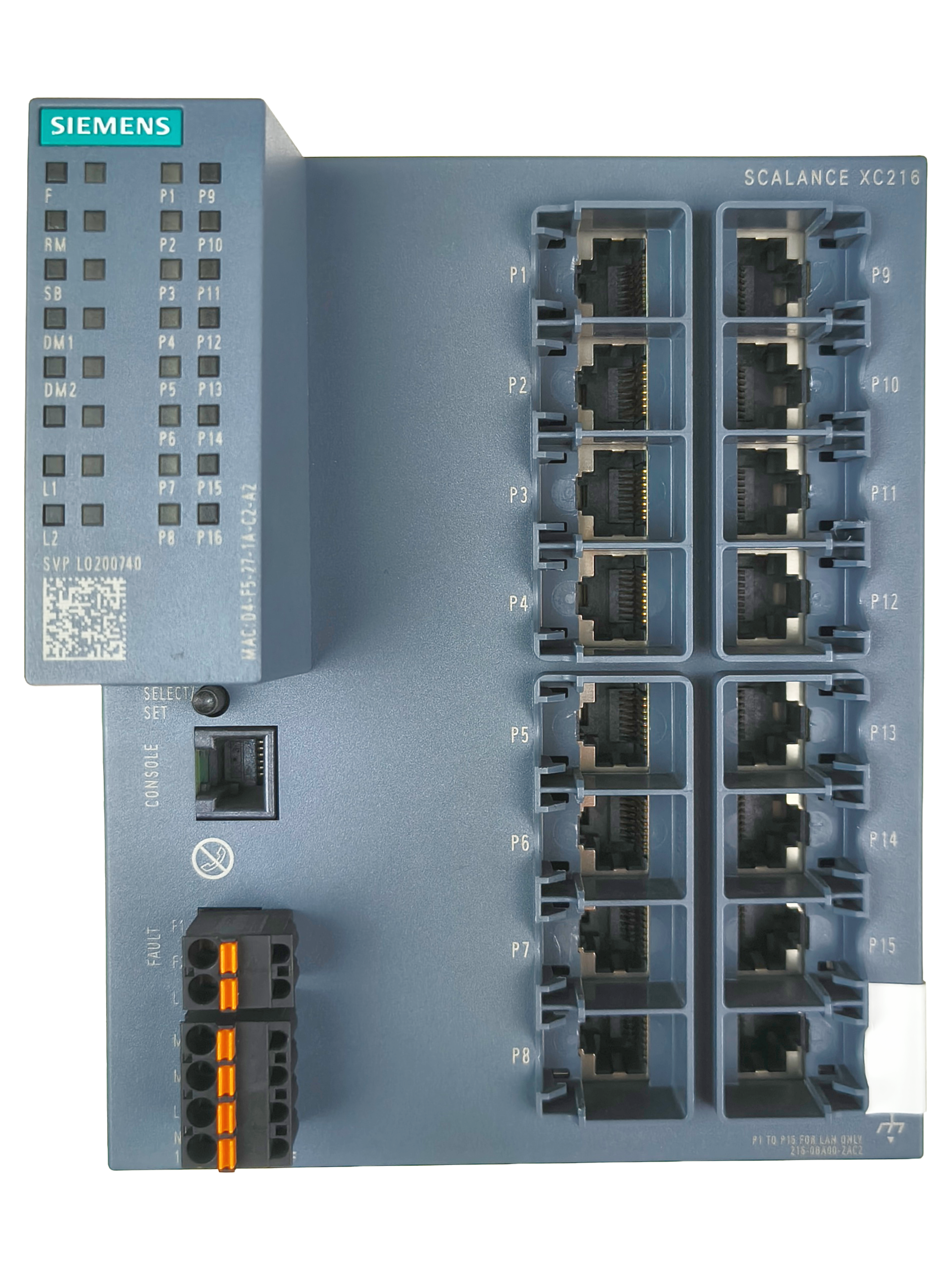 Siemens 6GK5216-0BA00-2AC2 SCALANCE XC216 Managed Industrial Ethernet Switch — Connectivity