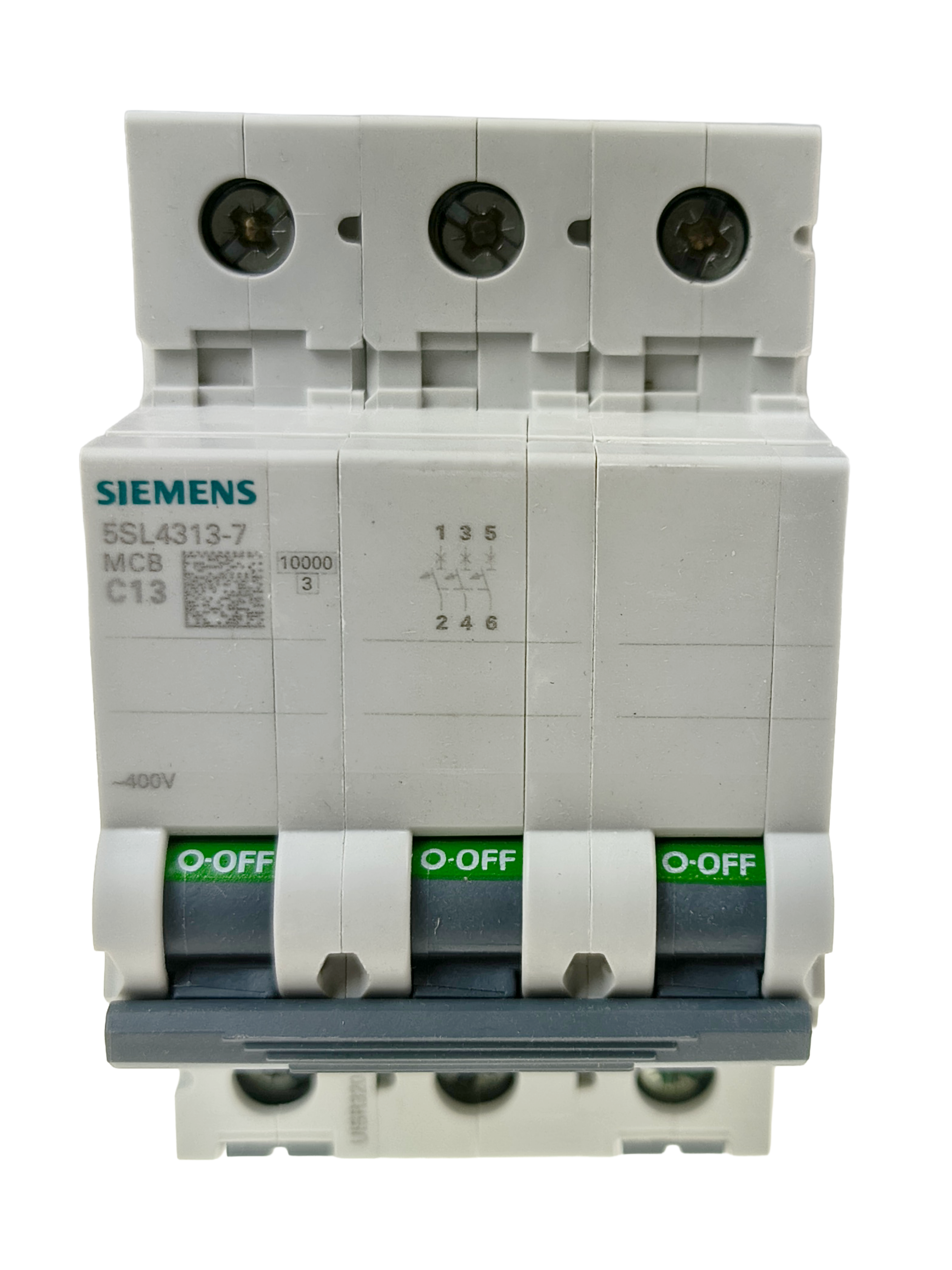 Siemens 5SL4313-7 Miniature circuit breaker 400 V 10kA, 3-pole, C, 13A — Interruptores automáticos y fusibles