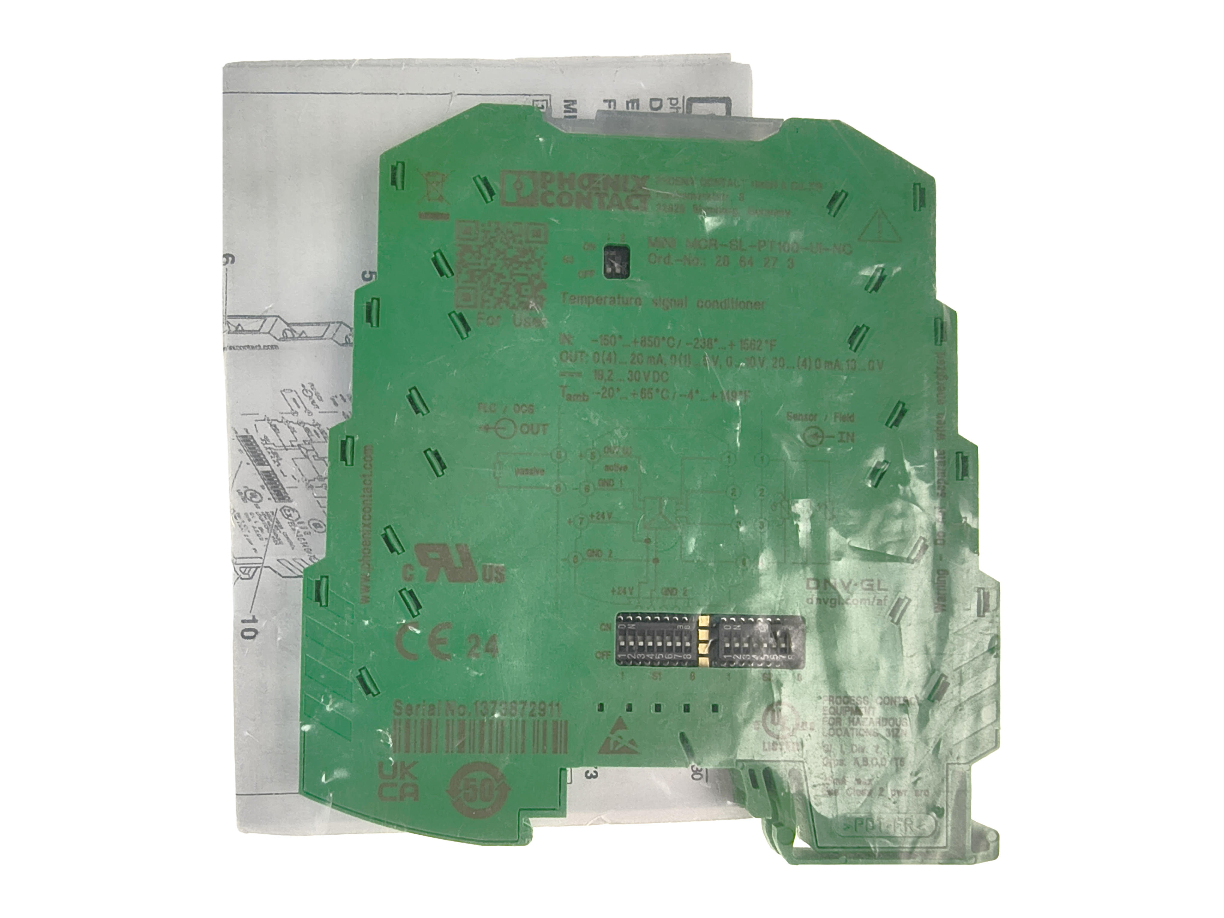 Phoenix Contact MINI MCR-SL-PT100-UI-NC MINI MCR-SL-PT100-UI-NC - Temperature measuring transducer — Sensores de temperatura y humedad