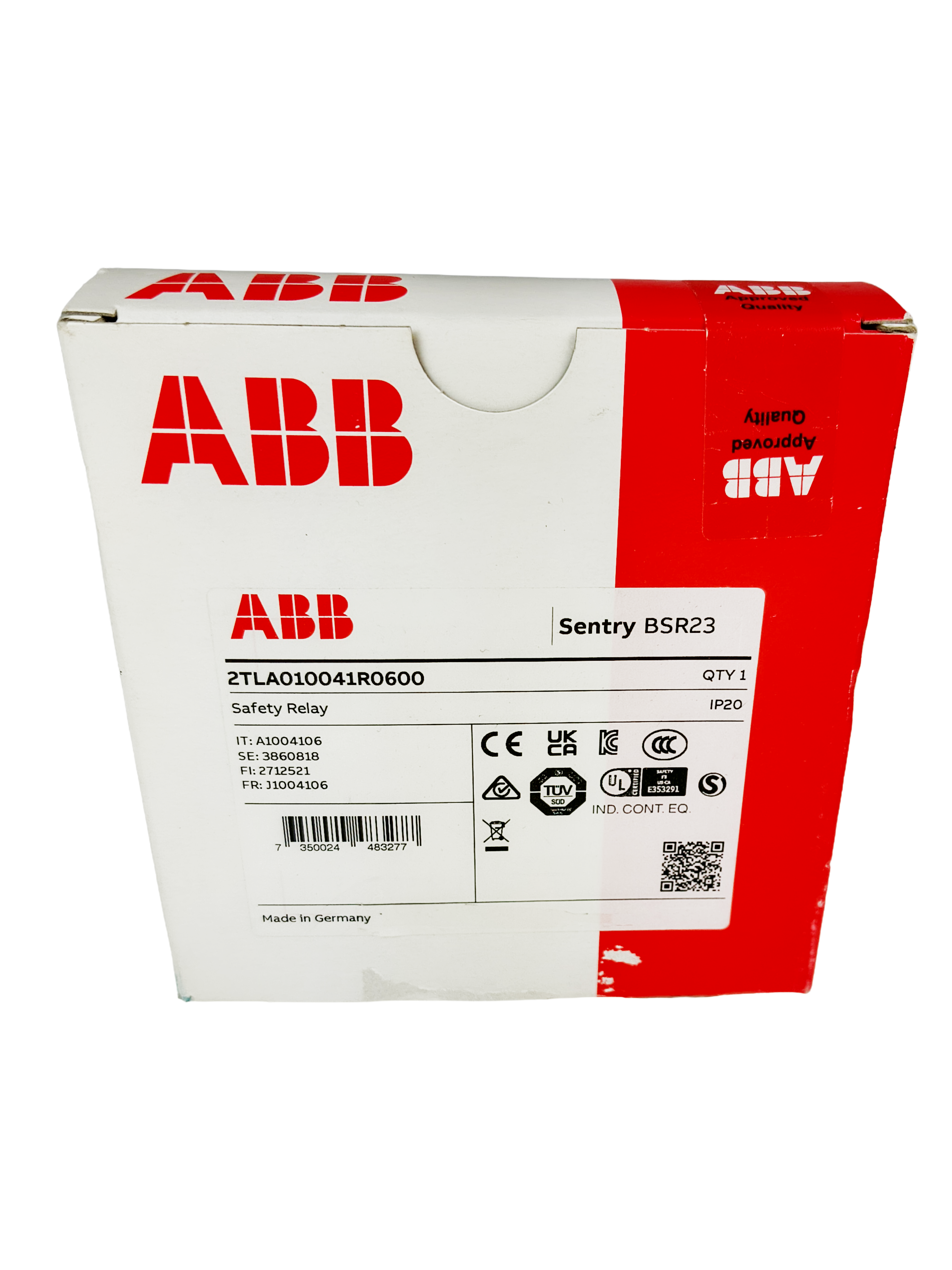 ABB 2TLA010041R0600 SENTRY BSR23 24VDC — Contactors & Relays