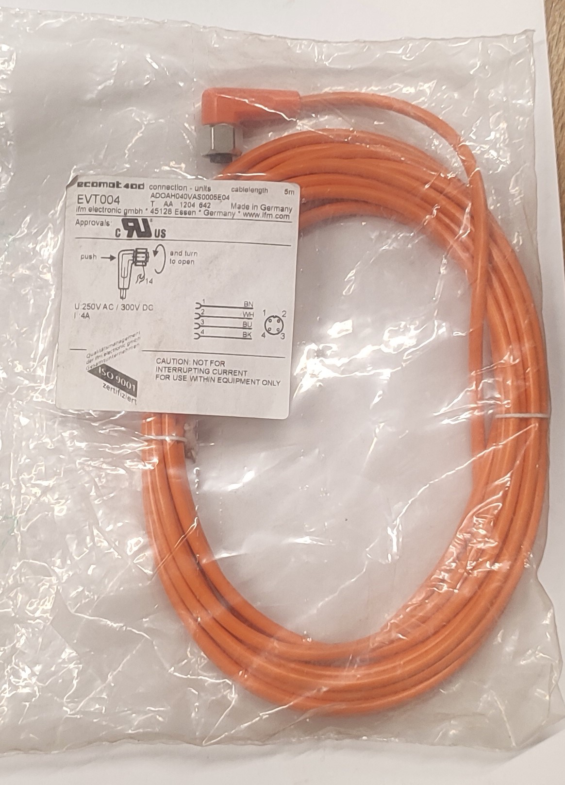 IFM EVT004 Evision Sensor — Cavi e fili industriali