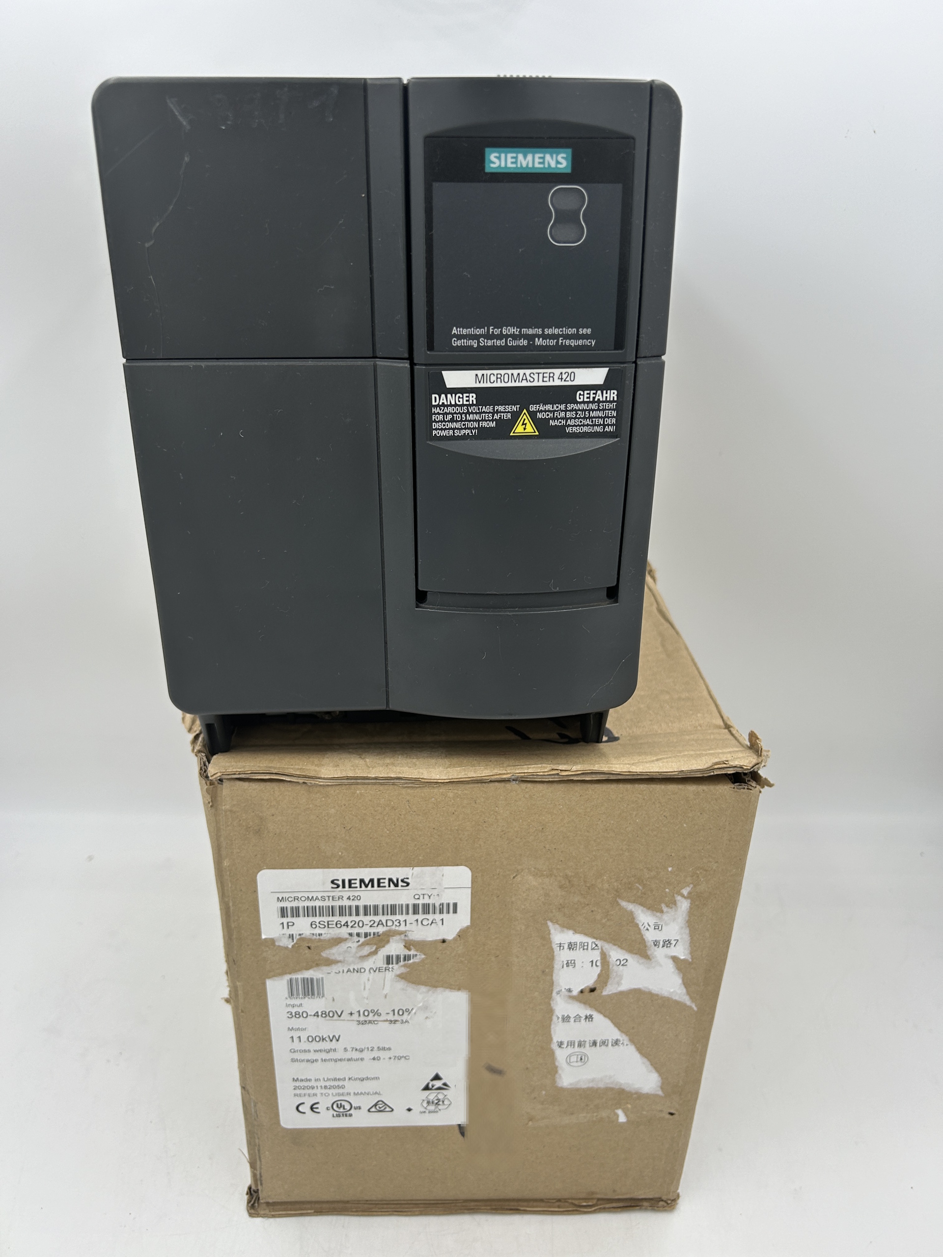 Siemens 6SE6420-2AD31-1CA1 **spare part** MICROMASTER 420 built-in class A filter 380-480 V 3 AC ... — PLC