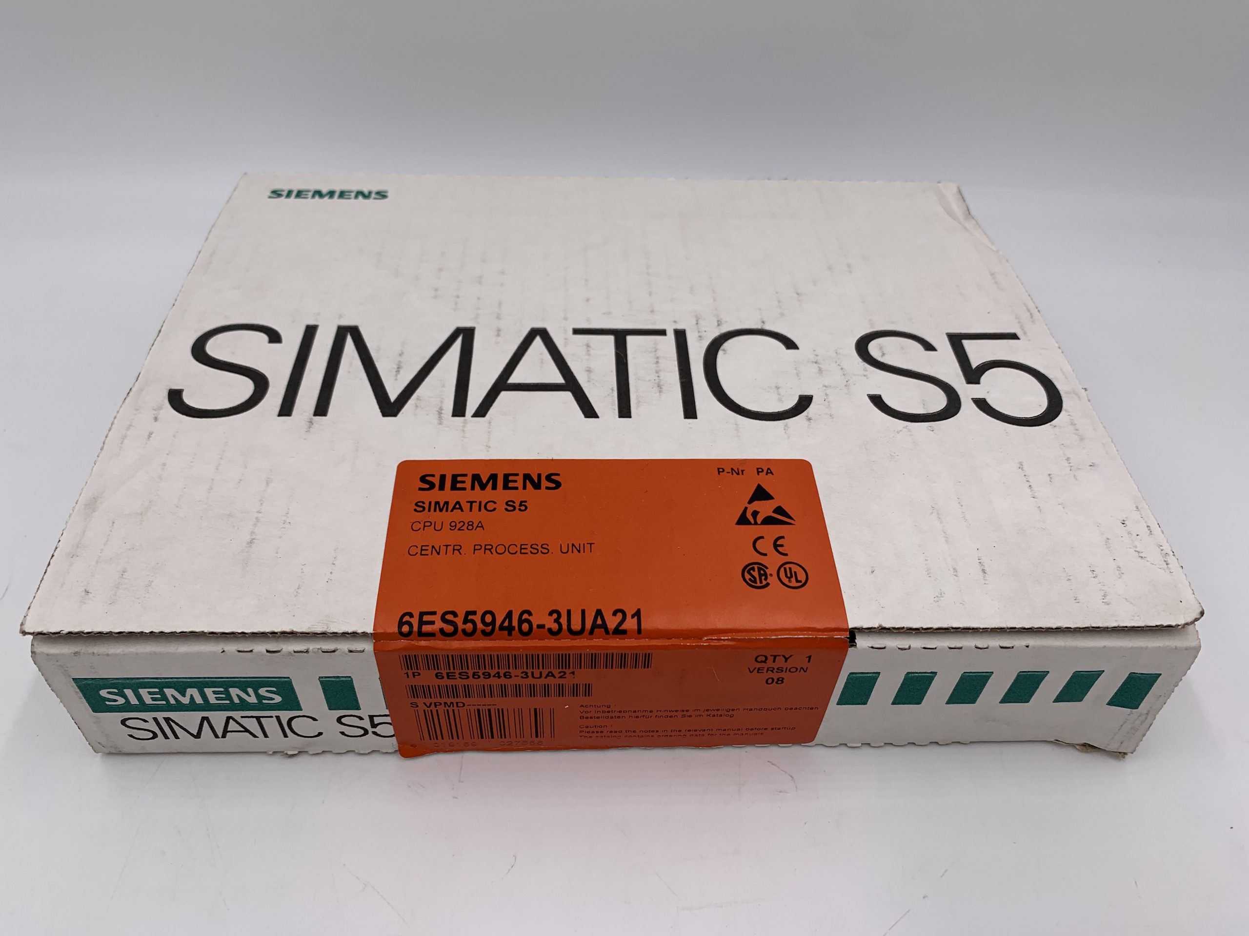 Siemens 6ES5946-3UA21 SIMATIC S5, CPU 946/947 CENTR.PROCESS.UNIT F.S5-155U PC AVAILABLE AS A... — PLC