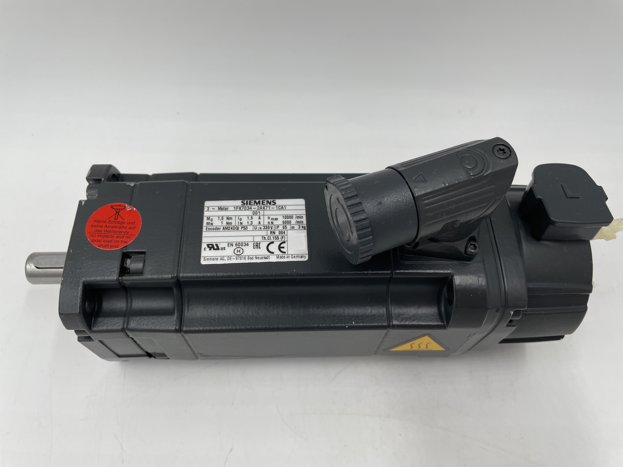 Siemens 1FK7034-2AK71-1CA1 Motore 1FK7 CT 0.63KW, 6000RPM, ABS ENC, Chiave — Accessori generali