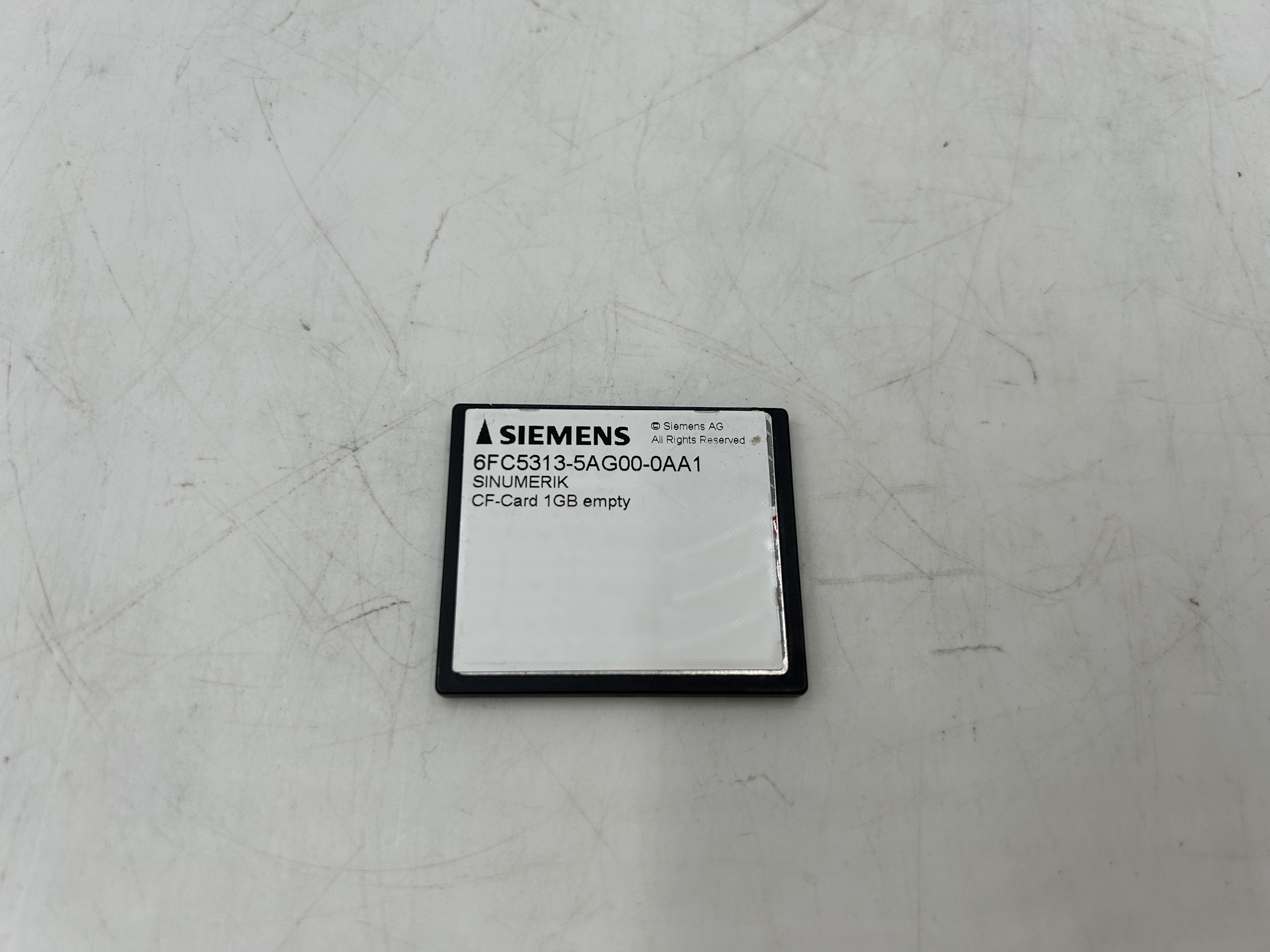 Siemens 6FC5313-5AG00-0AA1 ****spare part**** SINUMERIK CompactFlash card 1 GB empty — Accessori generali