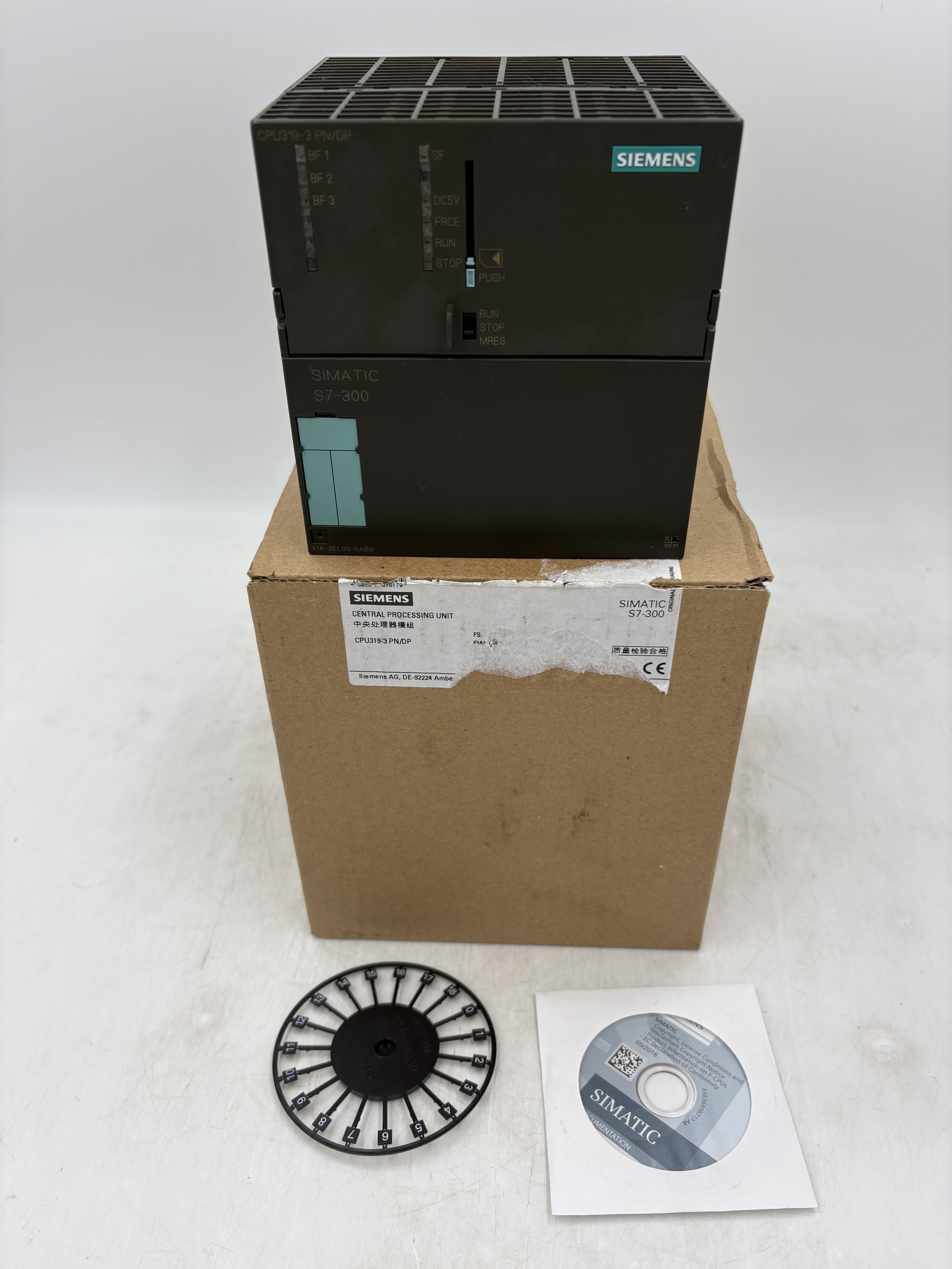 Siemens 6ES7318-3EL00-0AB0 ***Spare part*** SIMATIC S7-300 CPU 319-3 PN/DP, Central processing un... — PLCs