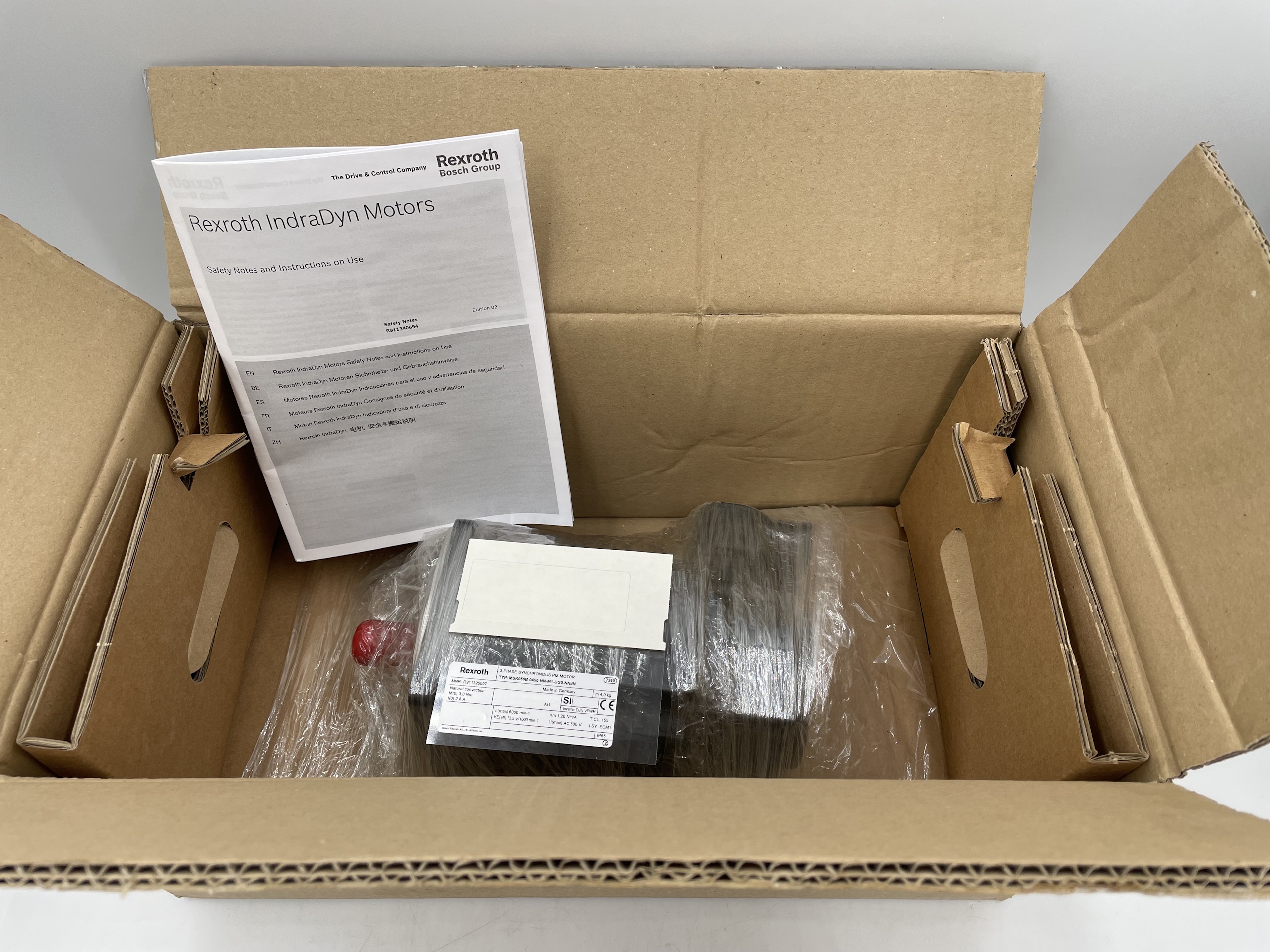 Bosch Rexroth R911326097 SERVOMOTOR MSK050B-0450-NN-M1-UG0-NNNN