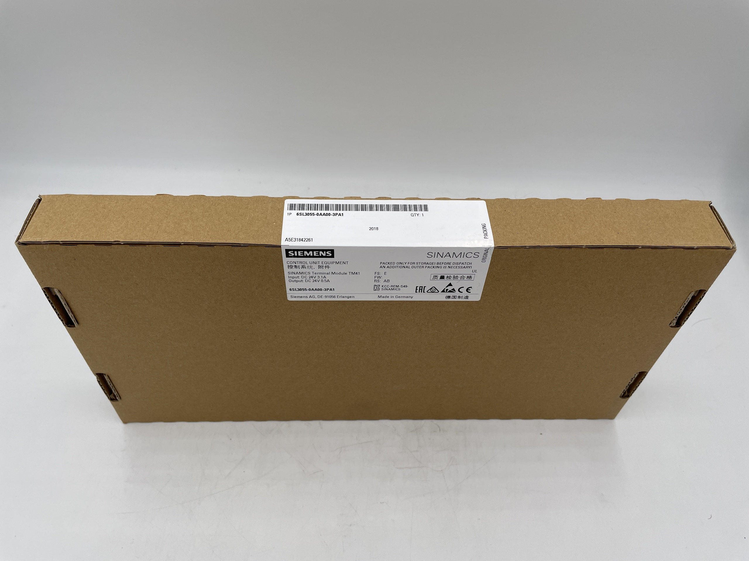 Siemens 6SL3055-0AA00-3PA1 SINAMICS TERMINAL MODULE CABINET TM41 — PLCs