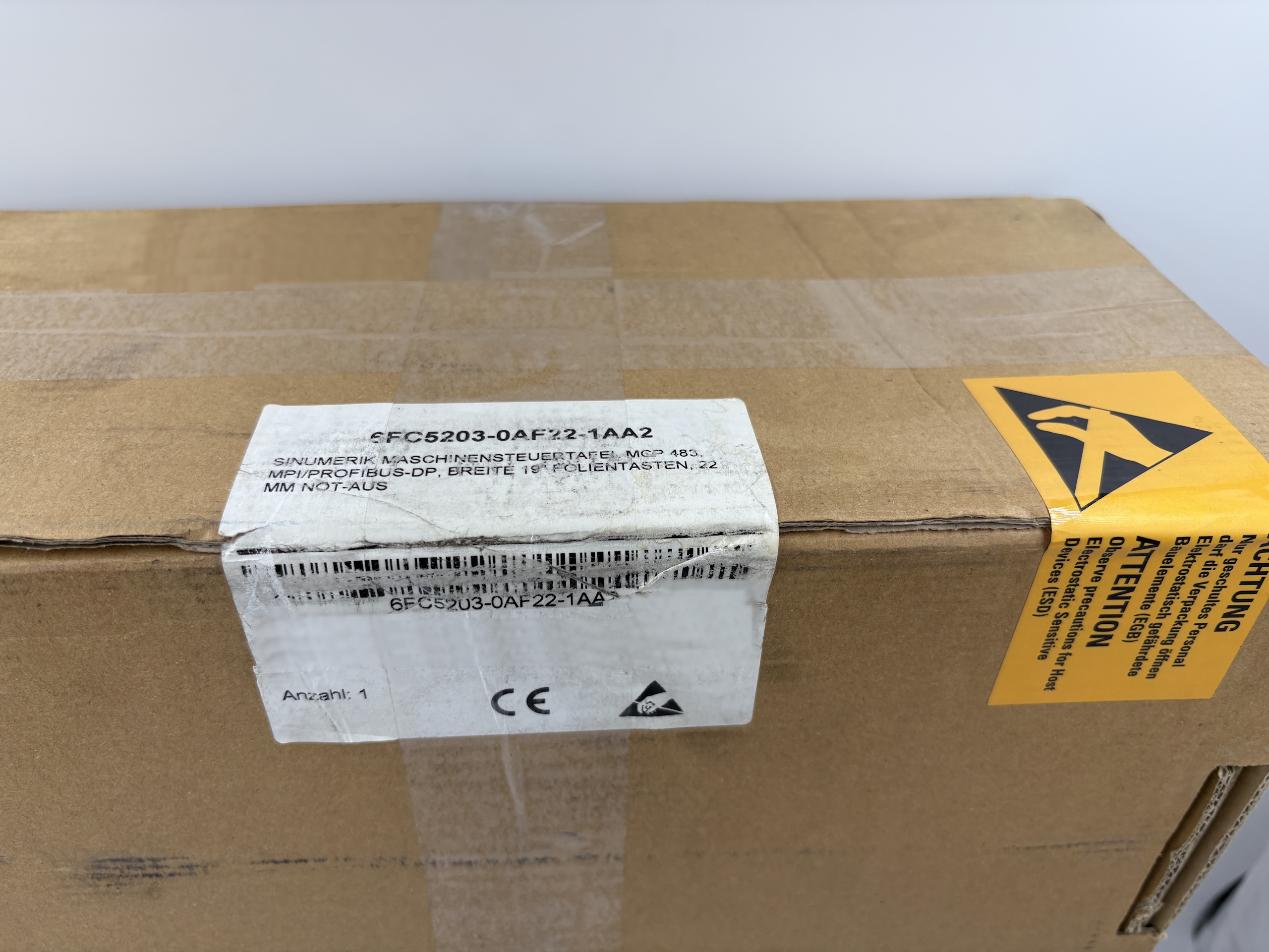 Siemens 6FC5203-0AF22-1AA2 ****spare part**** SINUMERIK Machine Control Panel MCP 483 MPI/PROFIBU... — PLC