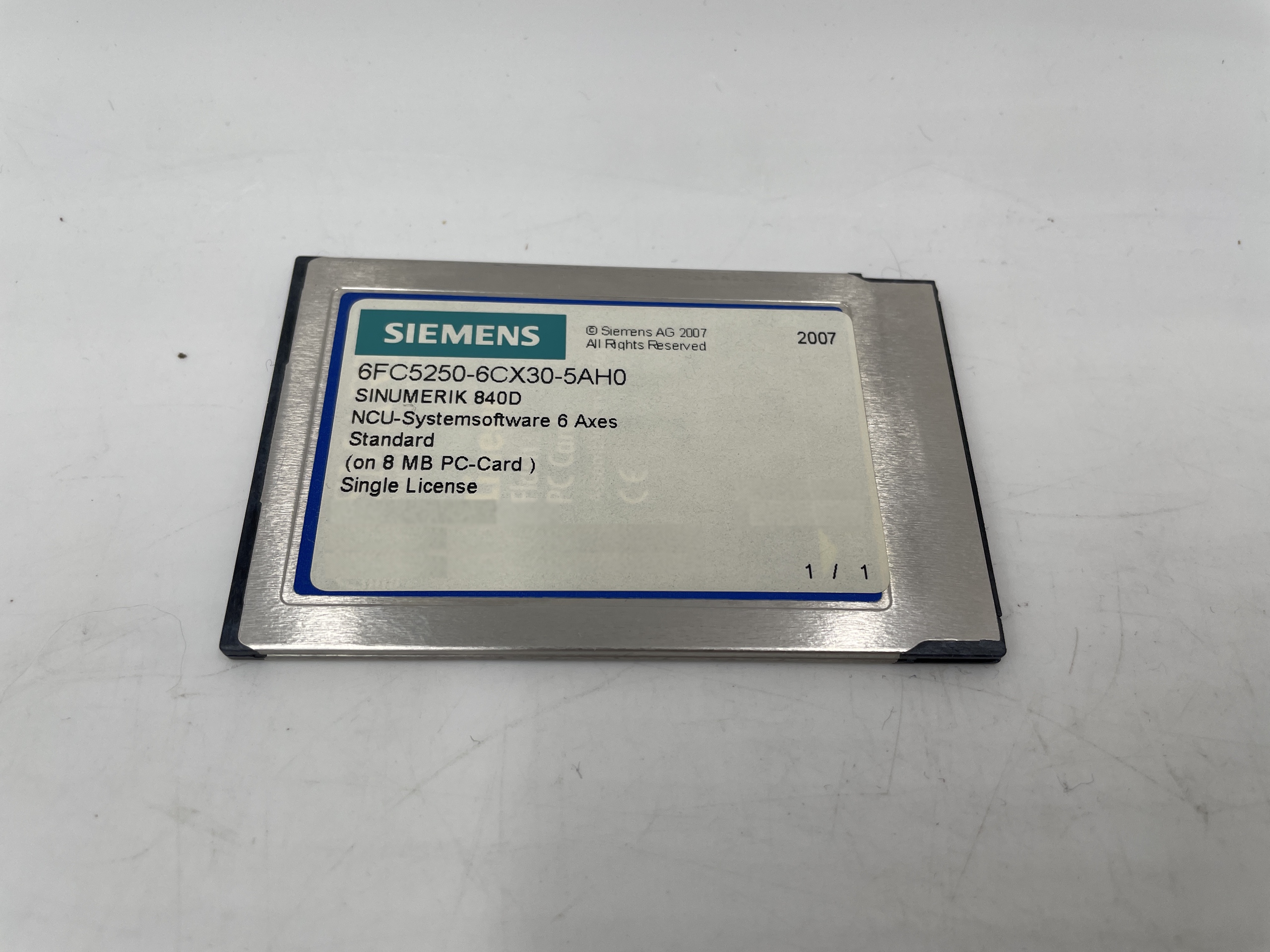 Siemens 6FC5250-6CX30-5AH0 SINUMERIK 840D CNC Software Version 6.5 — PLCs