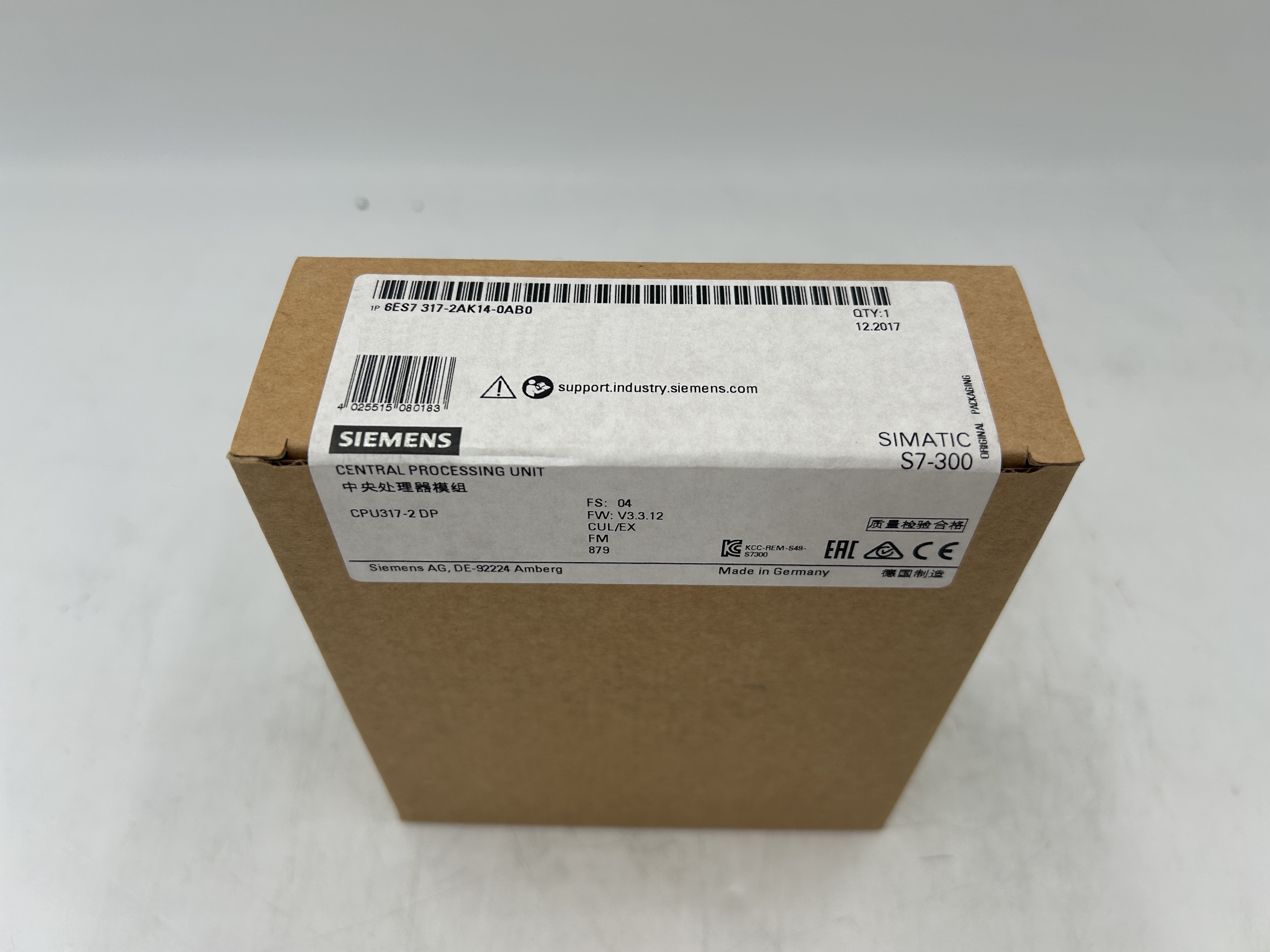 Siemens 6ES7317-2AK14-0AB0 CPU 317-2 DP — PLC