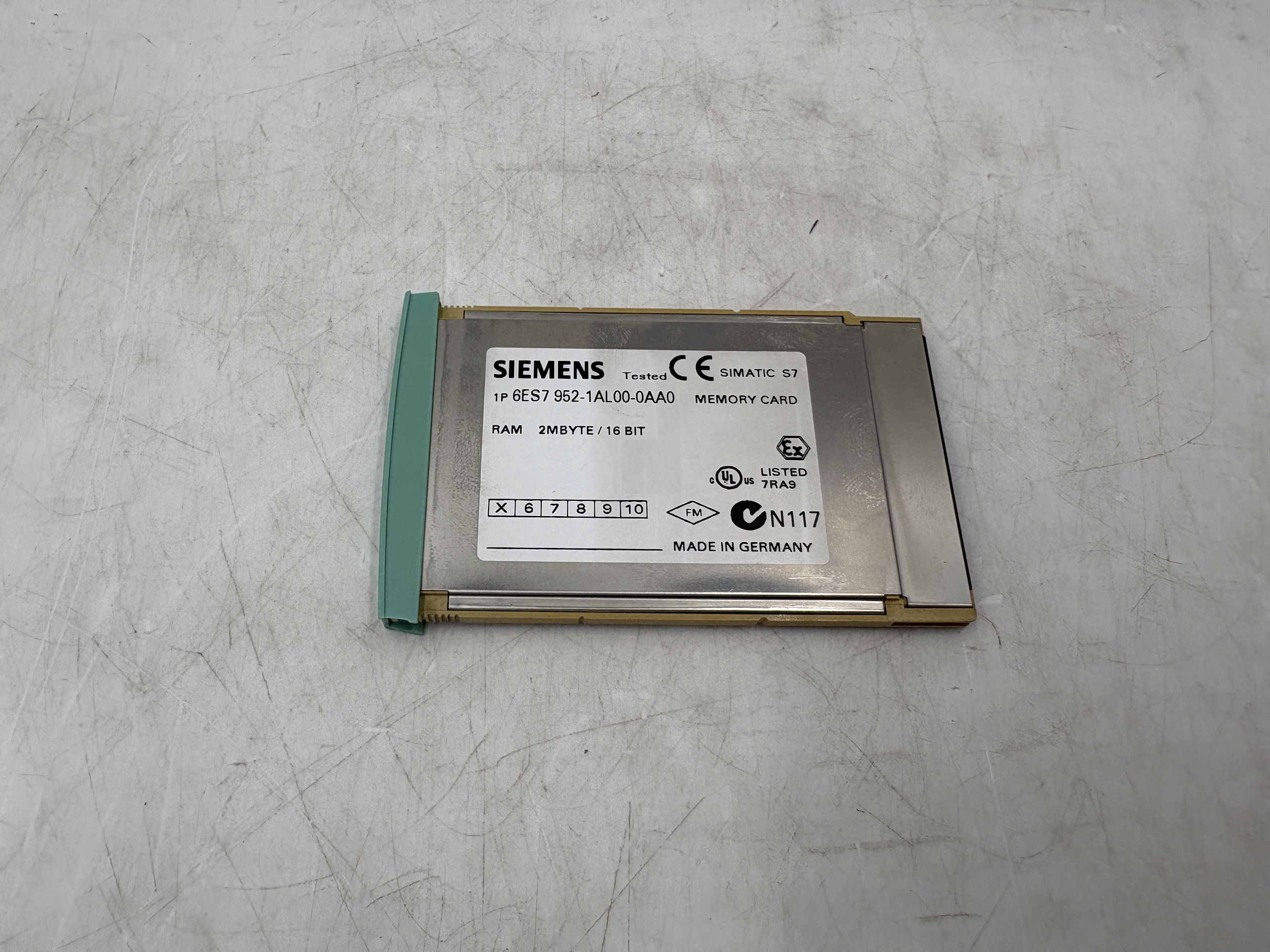 Siemens 6ES7952-1AL00-0AA0 MEMORY RAM CARD S7400 LONG VERS 2MB — PLC Modules & Extensions