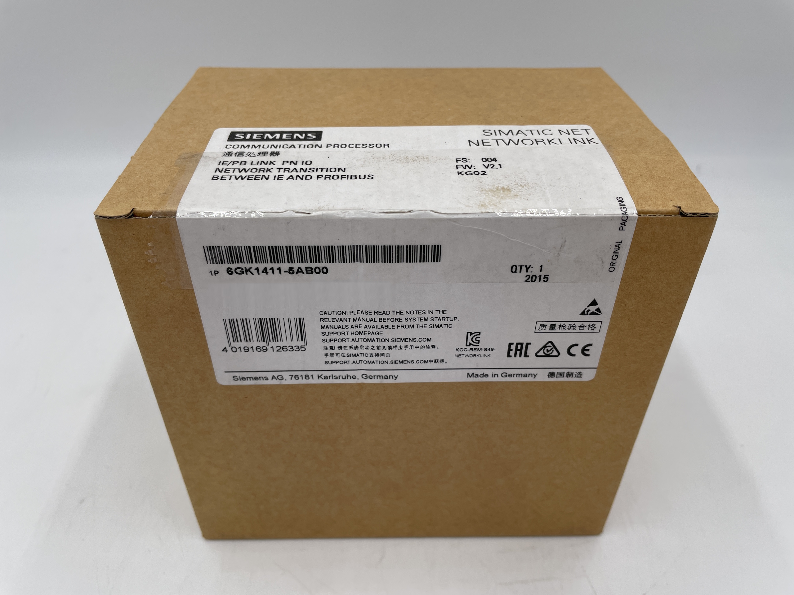 Siemens 6GK1411-5AB00 - - spare part - - IE/PB LINK PN IO gateway between Industrial Etherne... — PLC