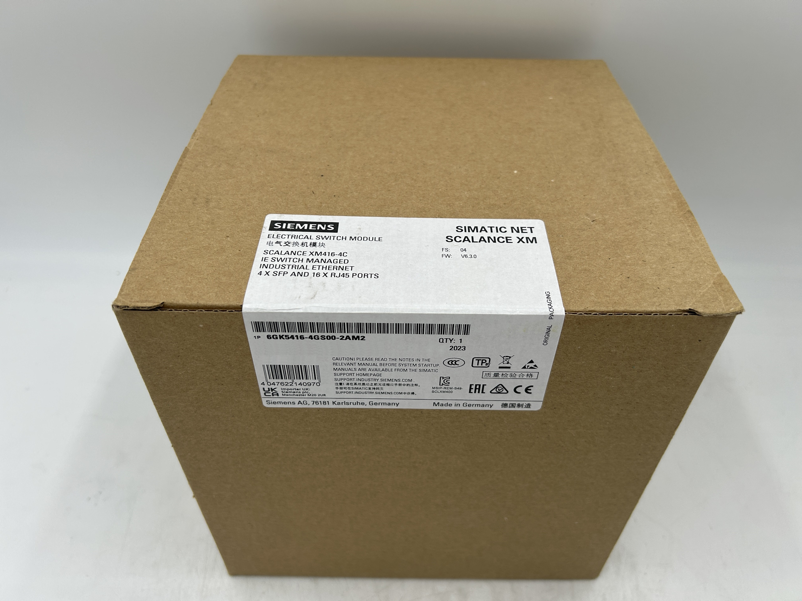 Siemens 6GK5416-4GS00-2AM2 SCALANCE XM416-4C — PLC
