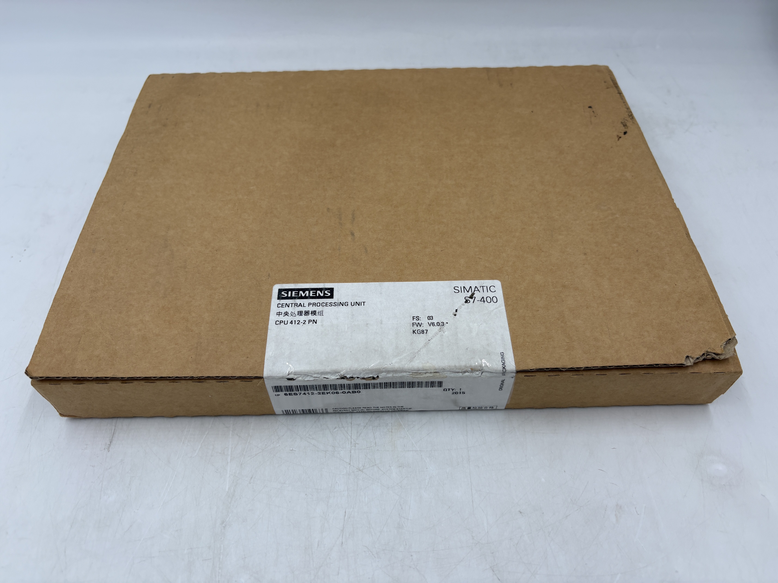 Siemens 6ES7412-2EK06-0AB0 ********** Replacement part ********* SIMATIC S7-400, CPU 412-2 PN Cen... — PLC