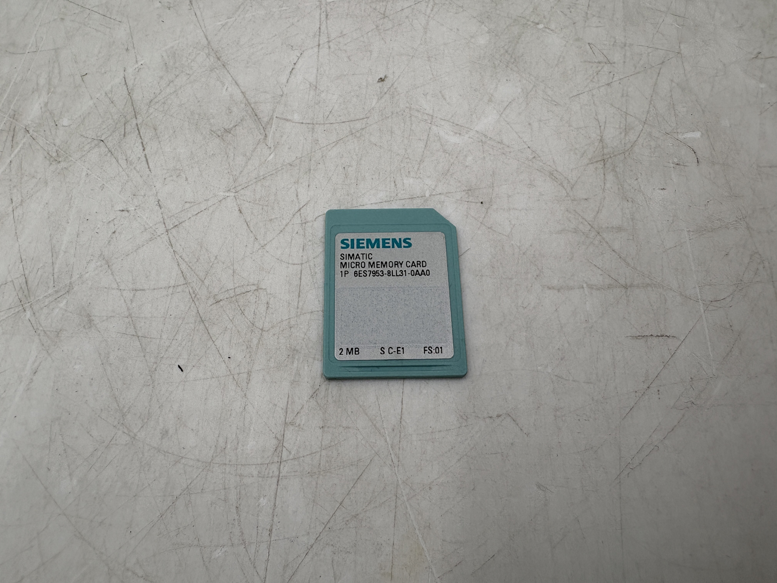 Siemens 6ES7953-8LL31-0AA0 S7 MICRO MEMORY CARD, 2MB — PLCs