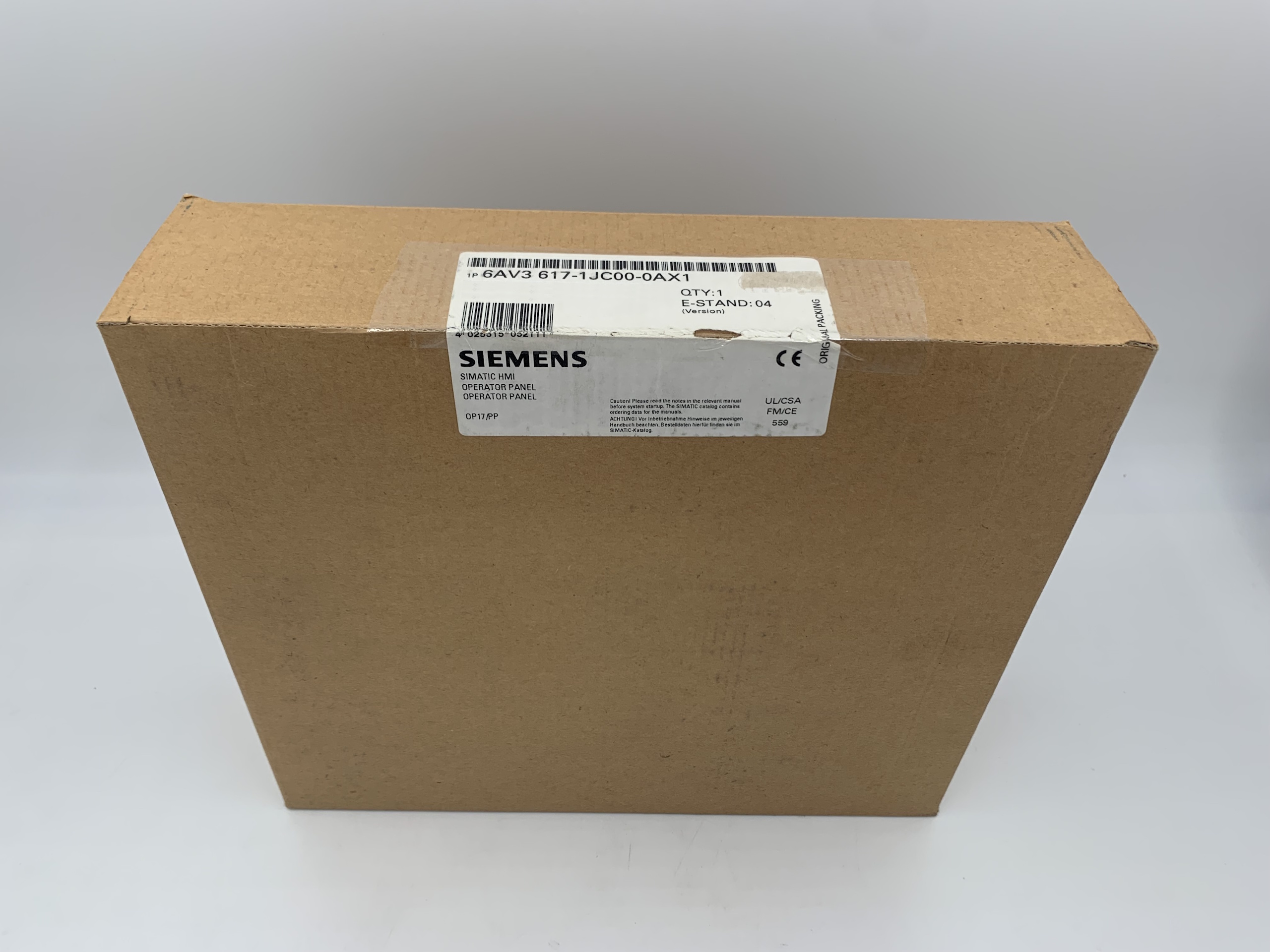 Siemens 6AV3617-1JC00-0AX1 ***Spare part*** Operator Panel OP 17/PP LC display, LED backlit 4x 20... — Pannelli HMI e monitor