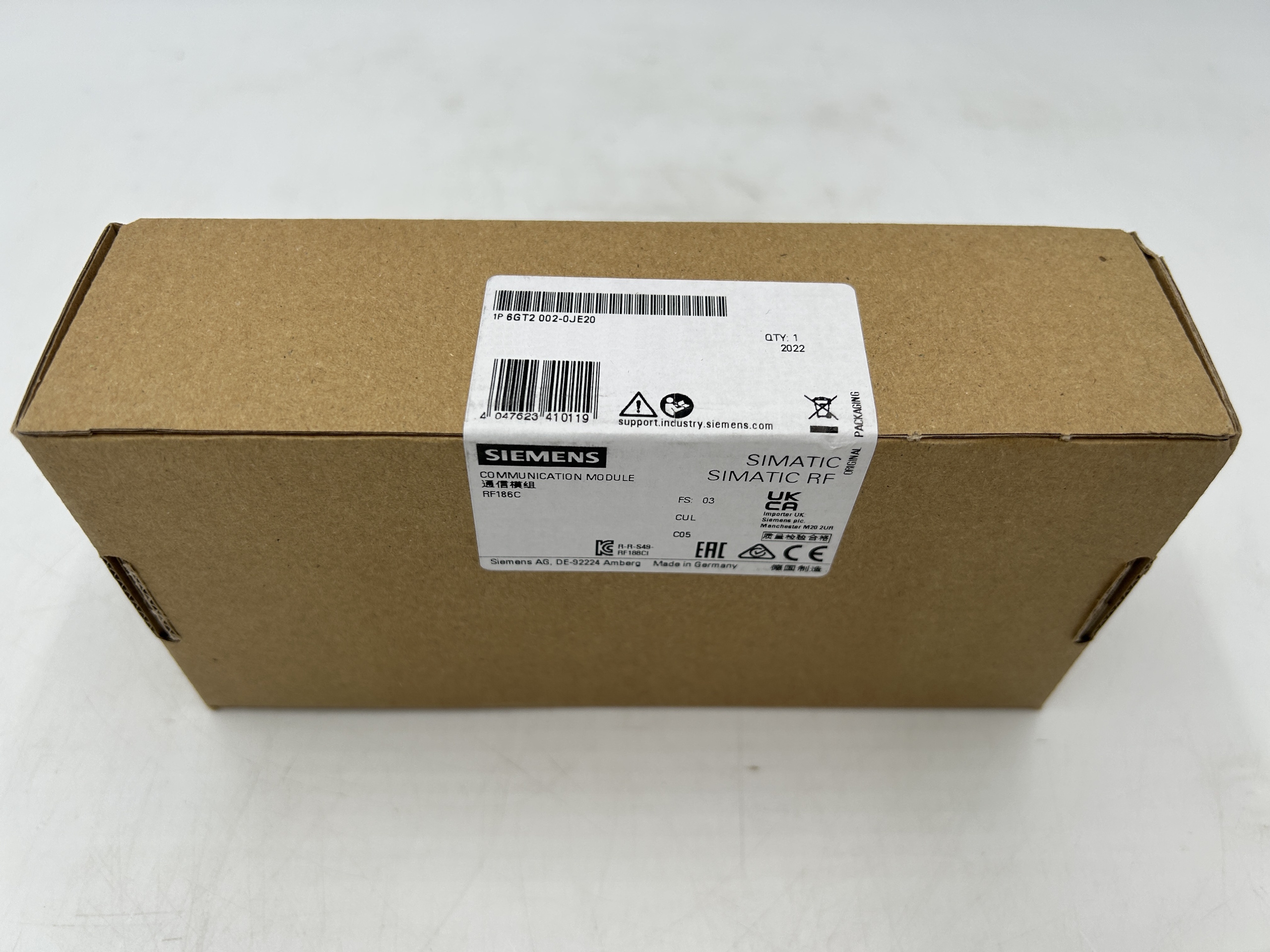 Siemens 6GT2002-0JE20 COMMUNICATION MODUL RF186C — Controllo e HMI