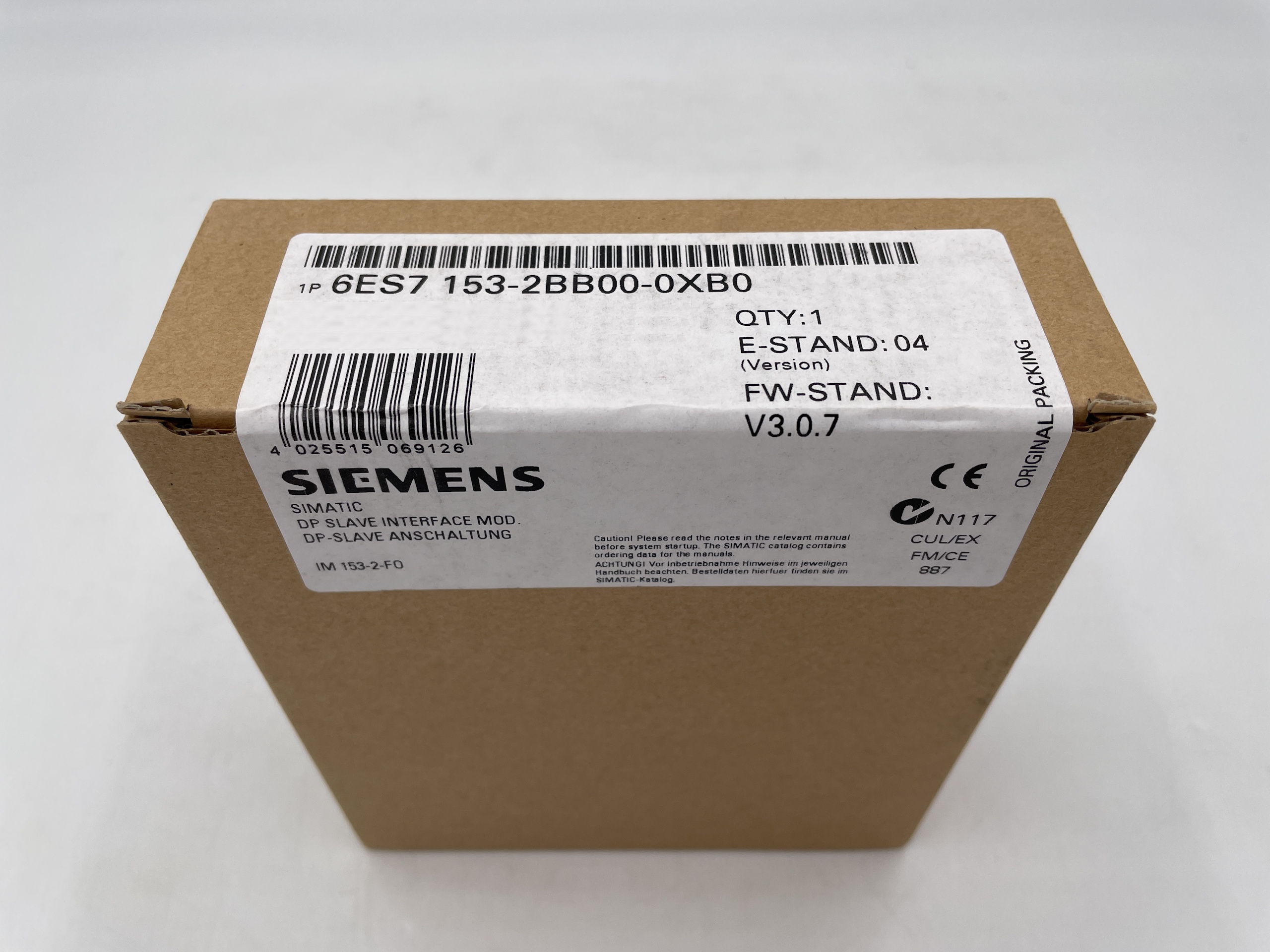 Siemens 6ES7153-2BB00-0XB0 ***Spare part*** SIMATIC DP, Connection ET 200M IM 153-2 FO High Featu... — PLC